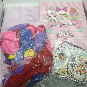 Birthday Party Supplies Kids Banner Balloons Stickers‎ Backdrop